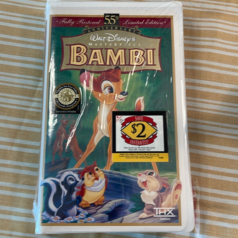 Bambi Disney Original VHS
